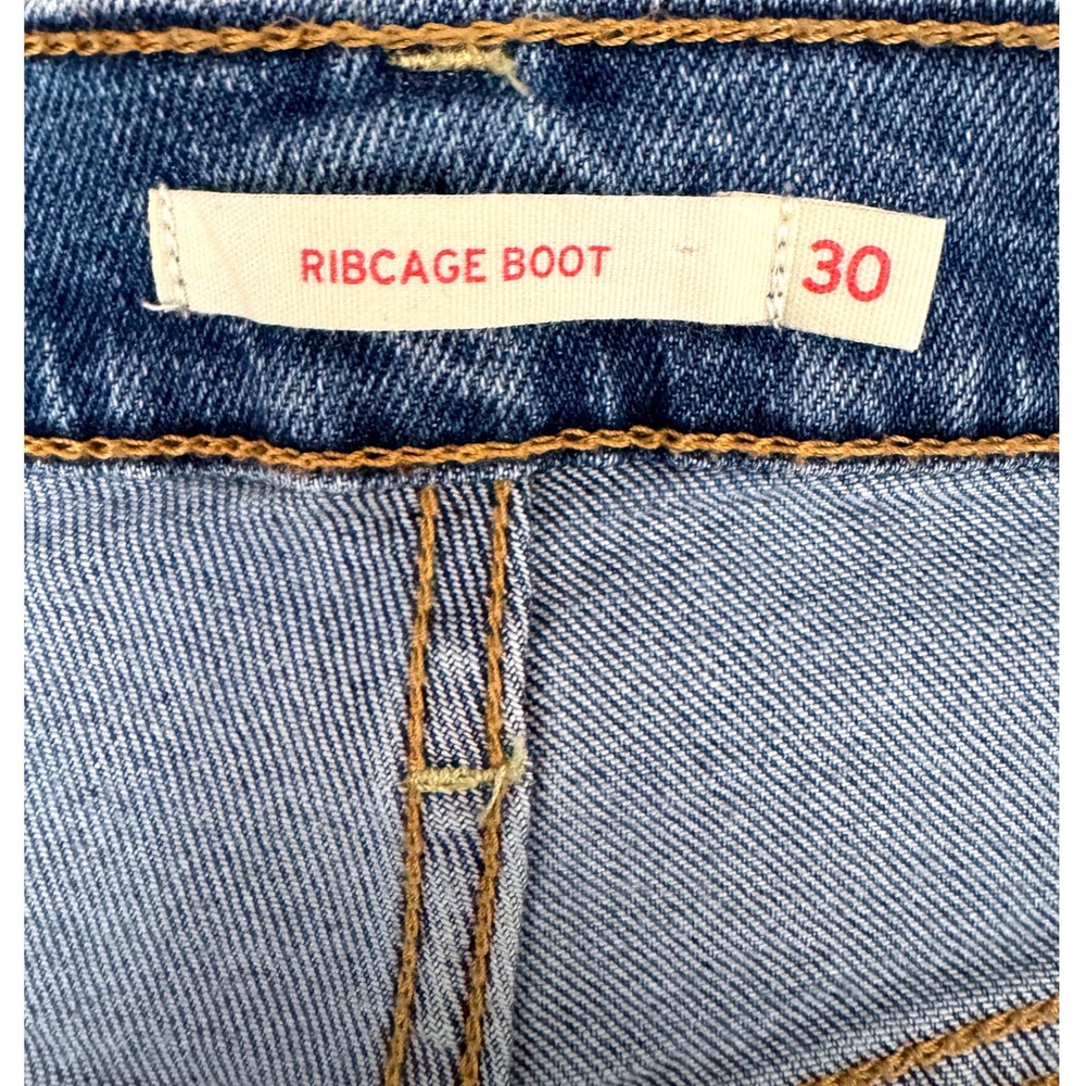 Levi's Ribcage Boot Jeans Women's 30x33 High Rise Bootcut Medium Wash Denim - Picture 5 of 9